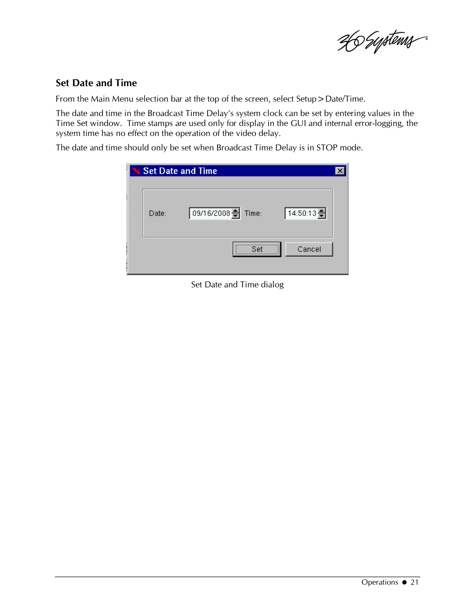 360 Systems 2470SD Time Delay User Manual | Page 21 / 53