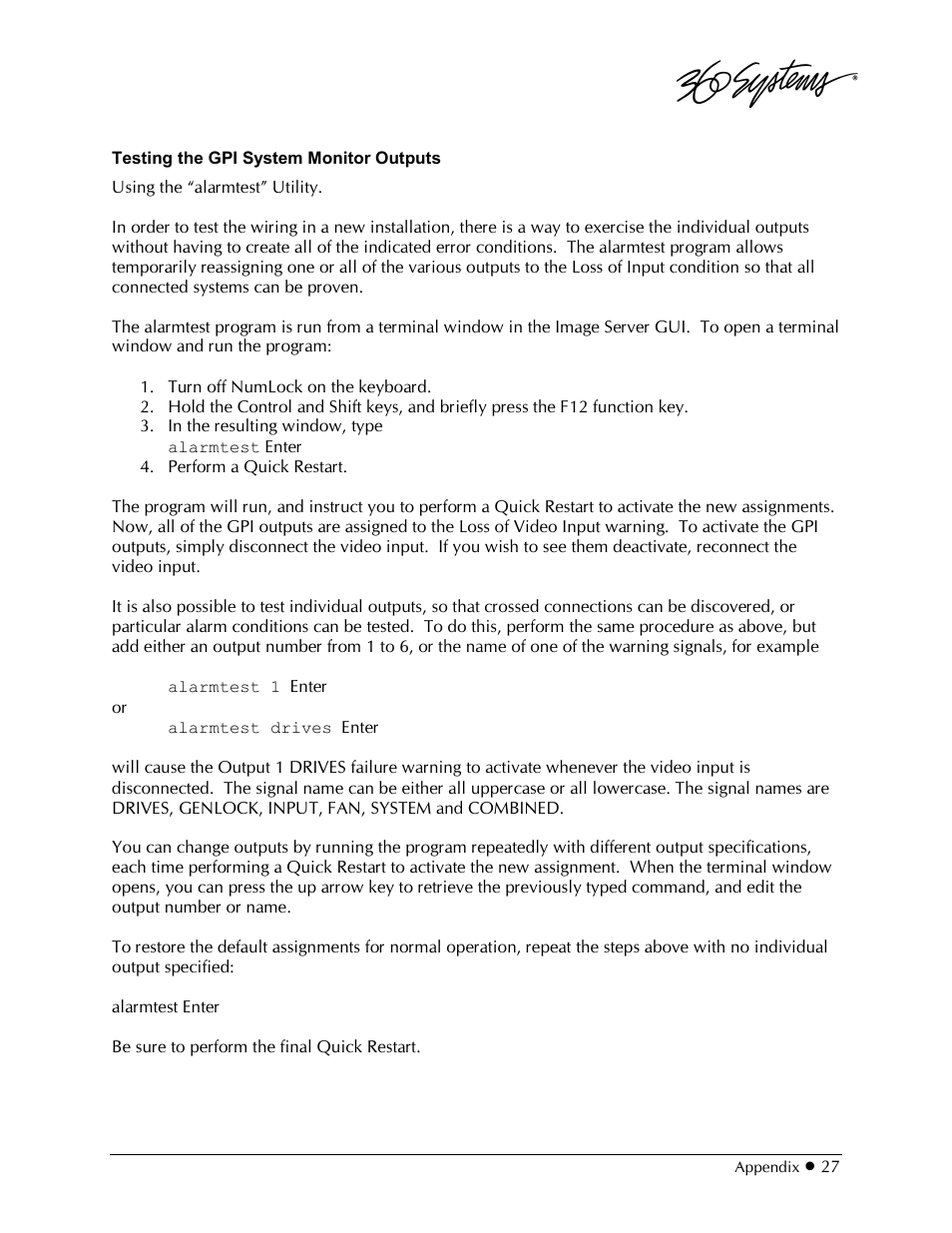 360 Systems 2470SD Time Delay User Manual | Page 27 / 53