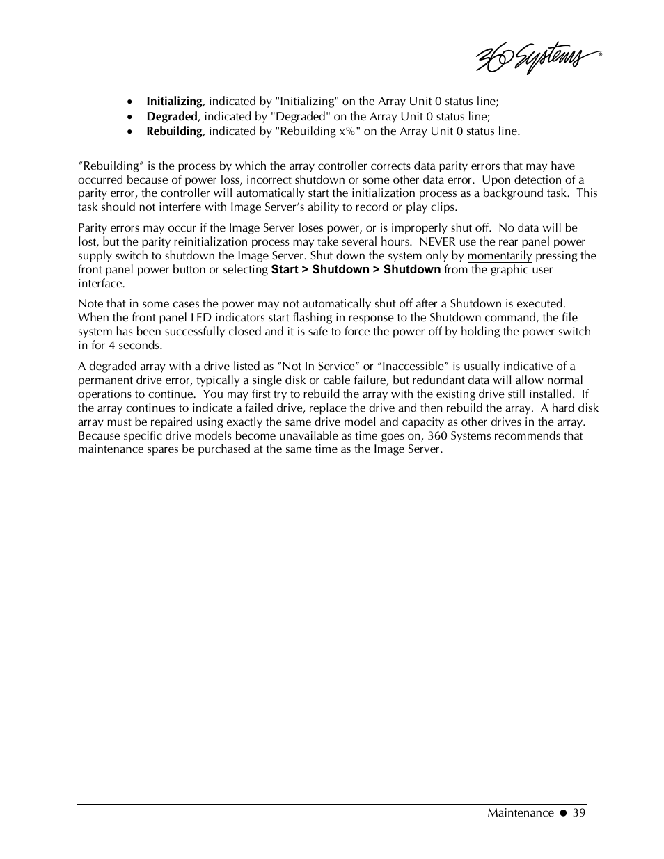 360 Systems 2470SD Time Delay User Manual | Page 39 / 53