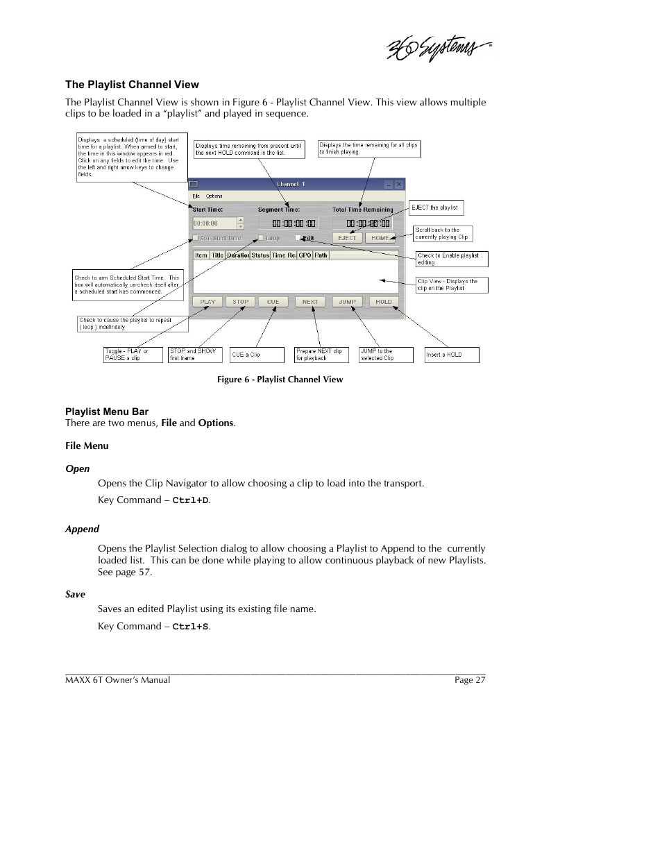 360 Systems MAXX-6T User Manual | Page 27 / 142