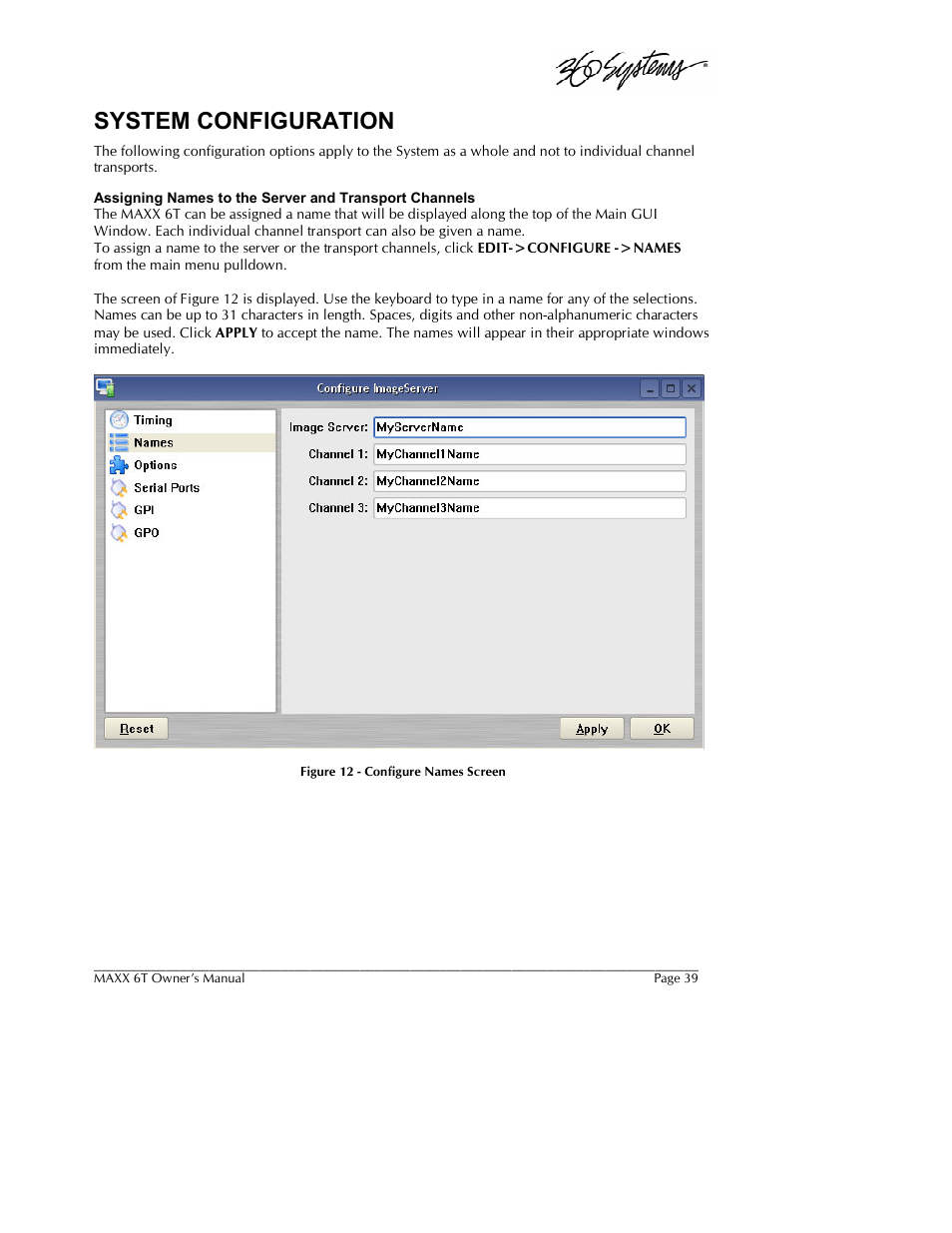 System configuration | 360 Systems MAXX-6T User Manual | Page 39 / 142