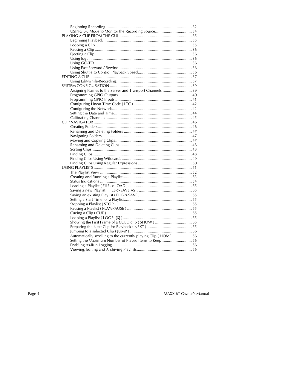 360 Systems MAXX-6T User Manual | Page 4 / 142