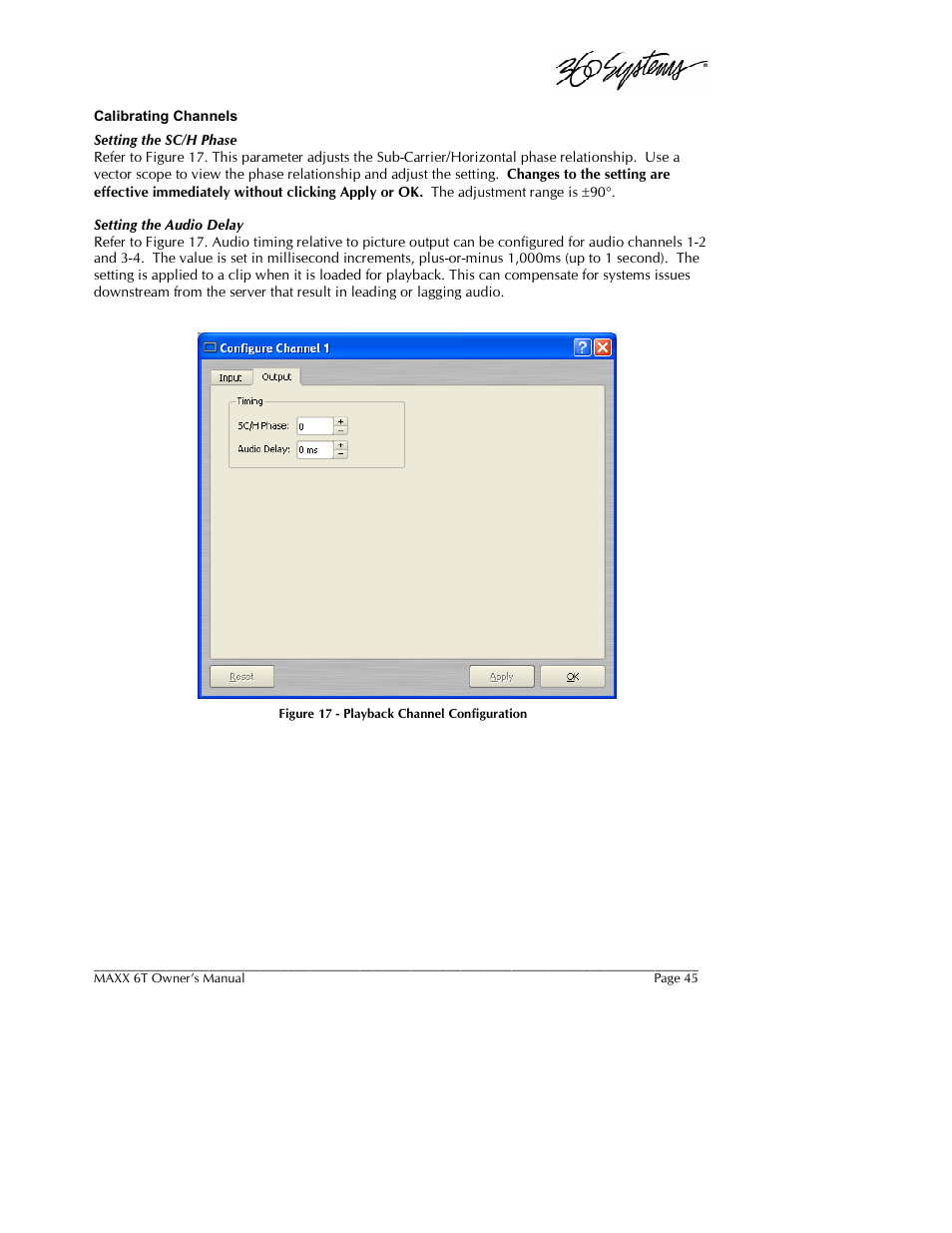 360 Systems MAXX-6T User Manual | Page 45 / 142