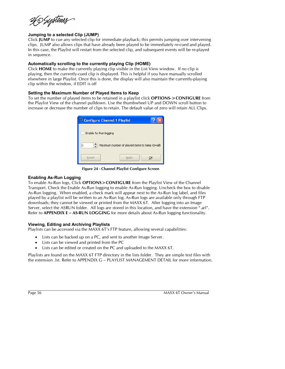 360 Systems MAXX-6T User Manual | Page 56 / 142