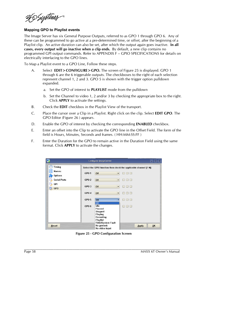 360 Systems MAXX-6T User Manual | Page 58 / 142