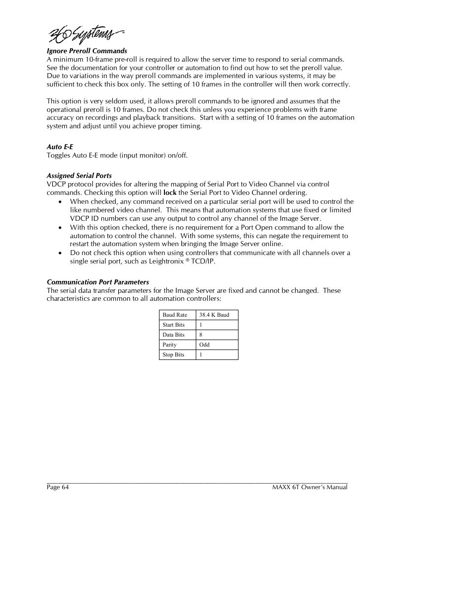 360 Systems MAXX-6T User Manual | Page 64 / 142
