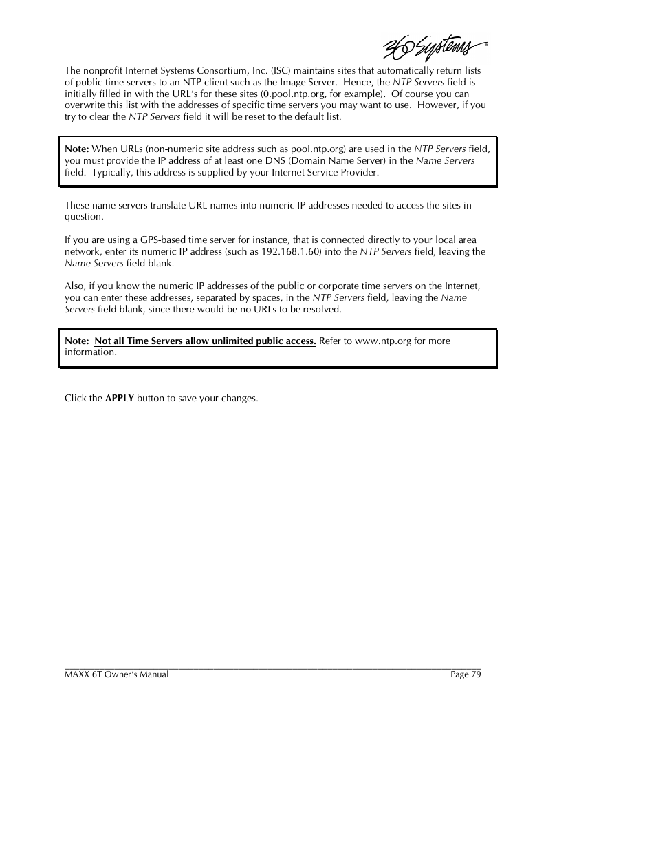 360 Systems MAXX-6T User Manual | Page 79 / 142