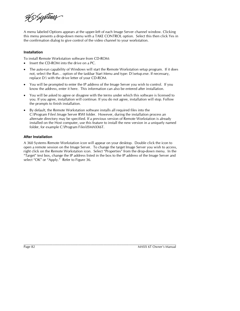 360 Systems MAXX-6T User Manual | Page 82 / 142