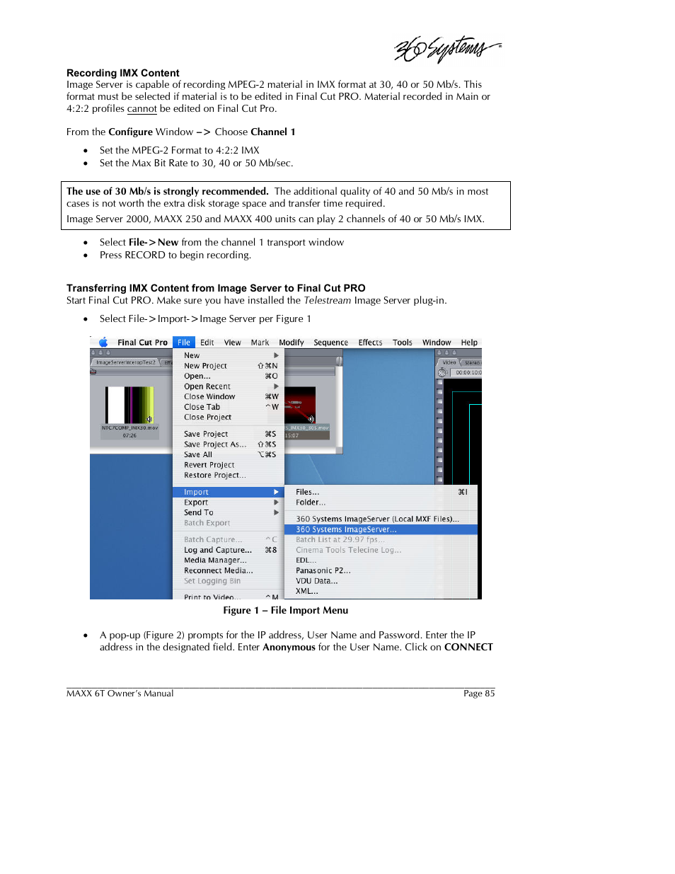 360 Systems MAXX-6T User Manual | Page 85 / 142