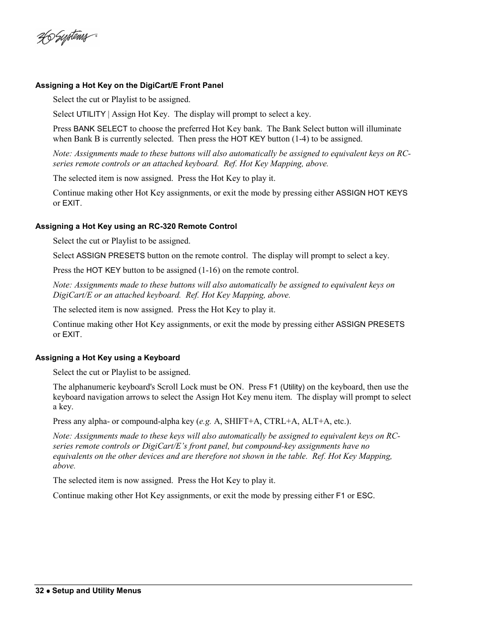 360 Systems DigiCart/E User Manual | Page 42 / 95