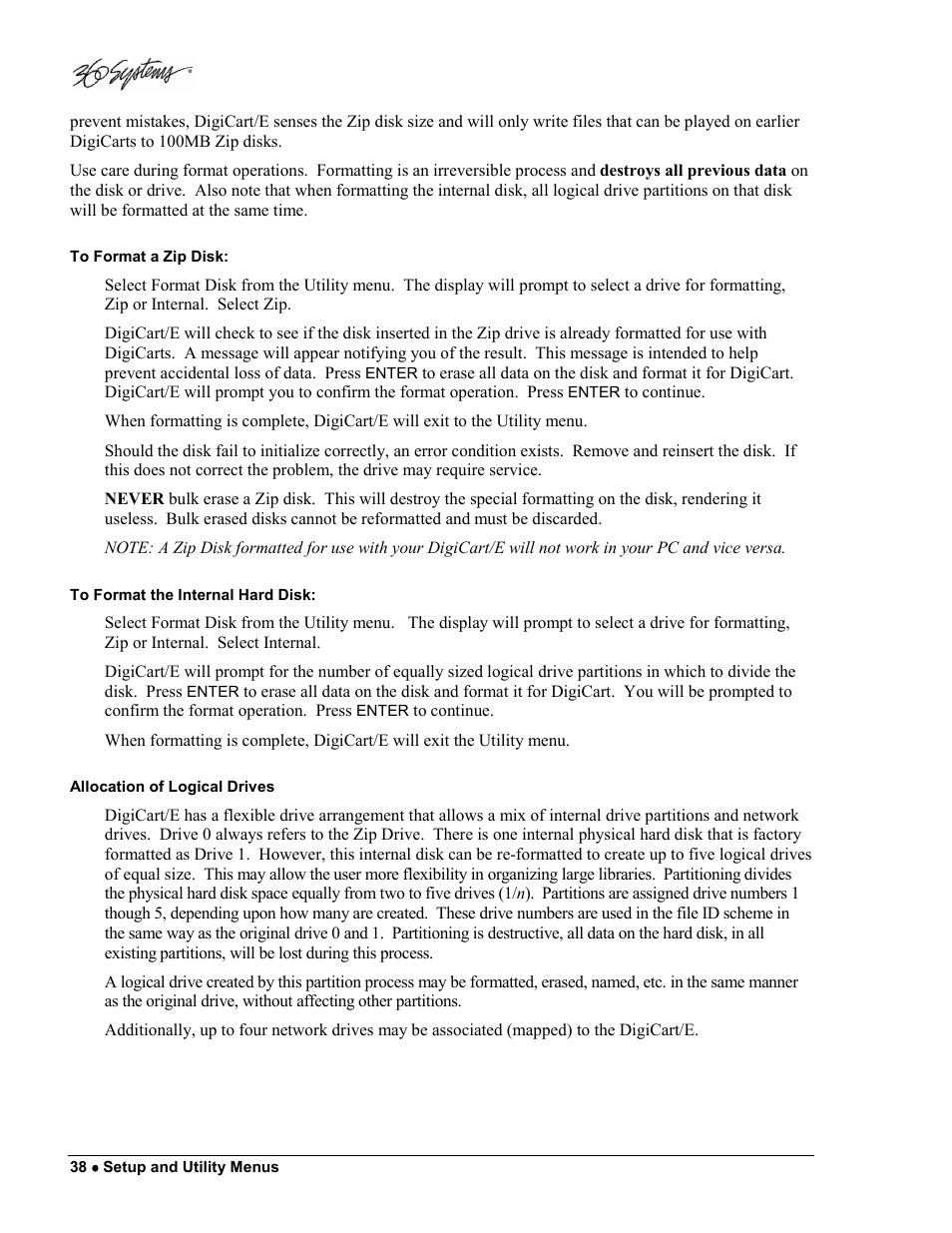 360 Systems DigiCart/E User Manual | Page 48 / 95