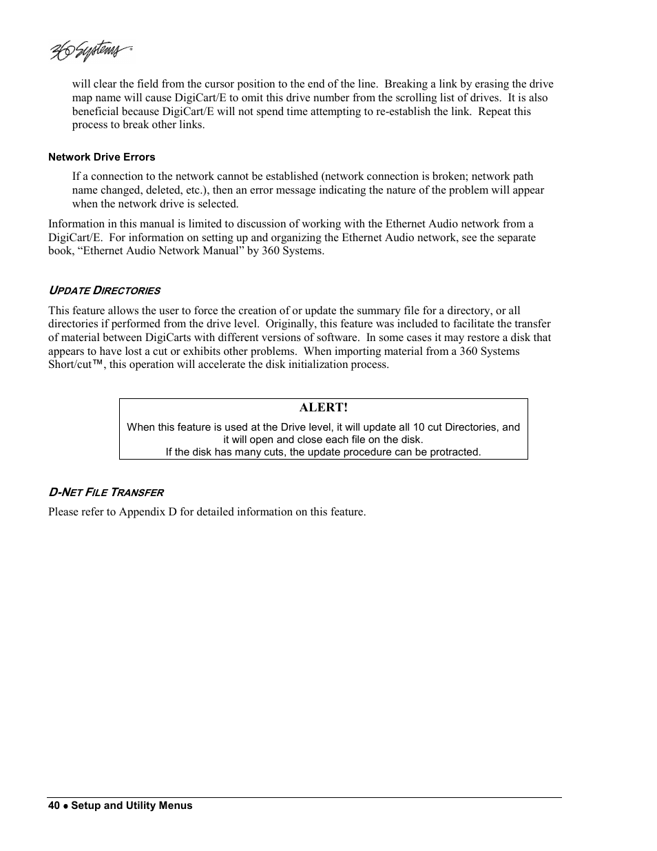 360 Systems DigiCart/E User Manual | Page 50 / 95