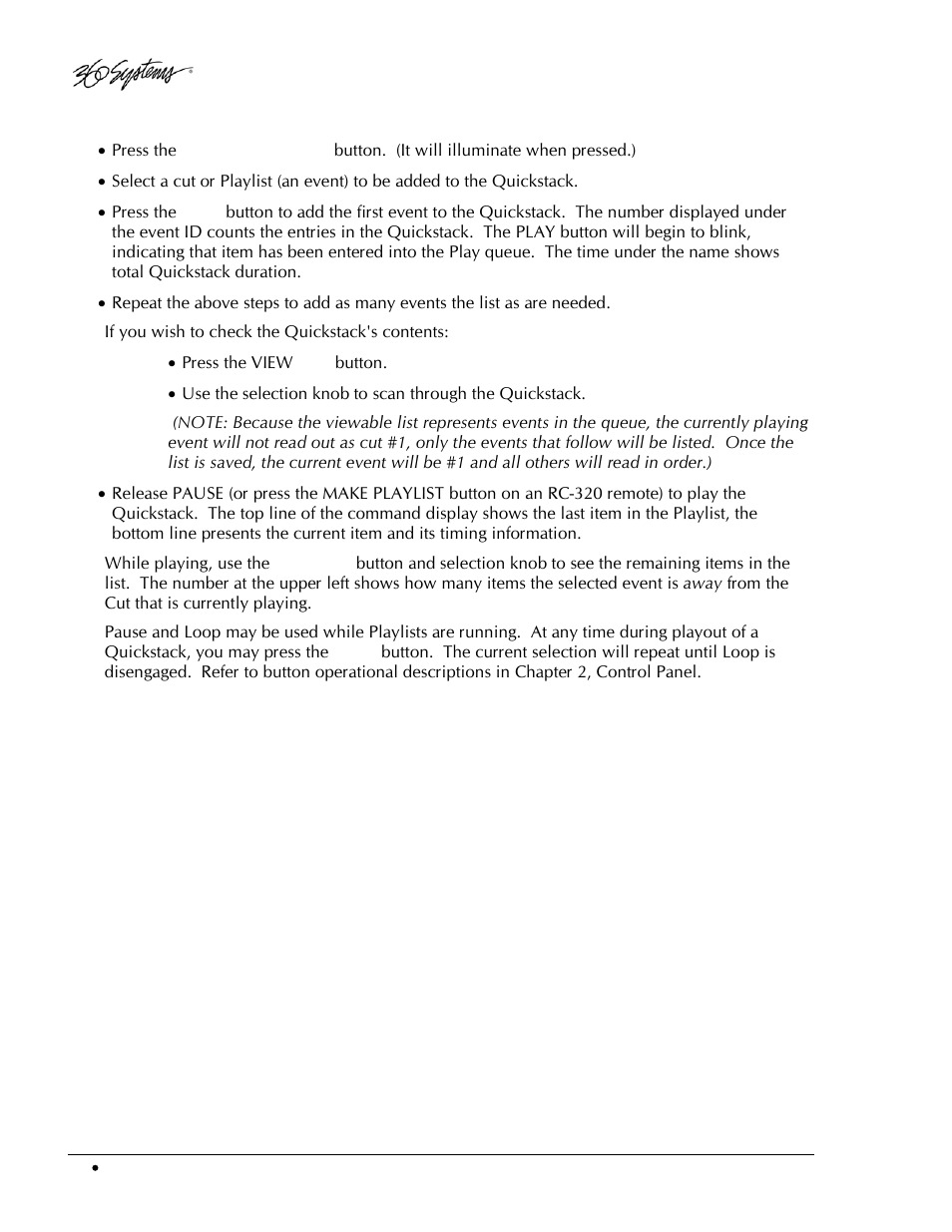 Building a quickstack | 360 Systems DigiCart/EX User Manual | Page 58 / 117