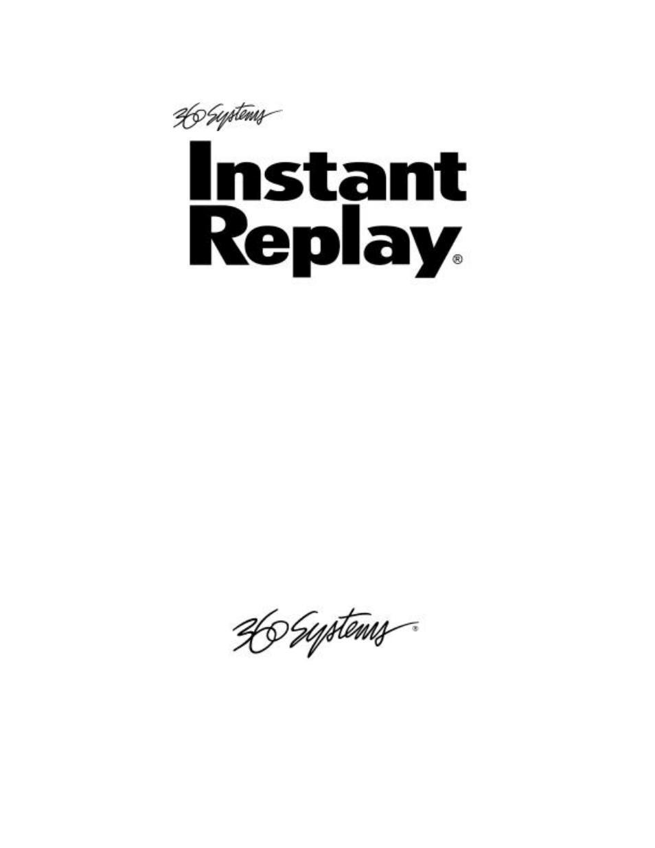 360 Systems Instant Replay DR-554 User Manual | 54 pages