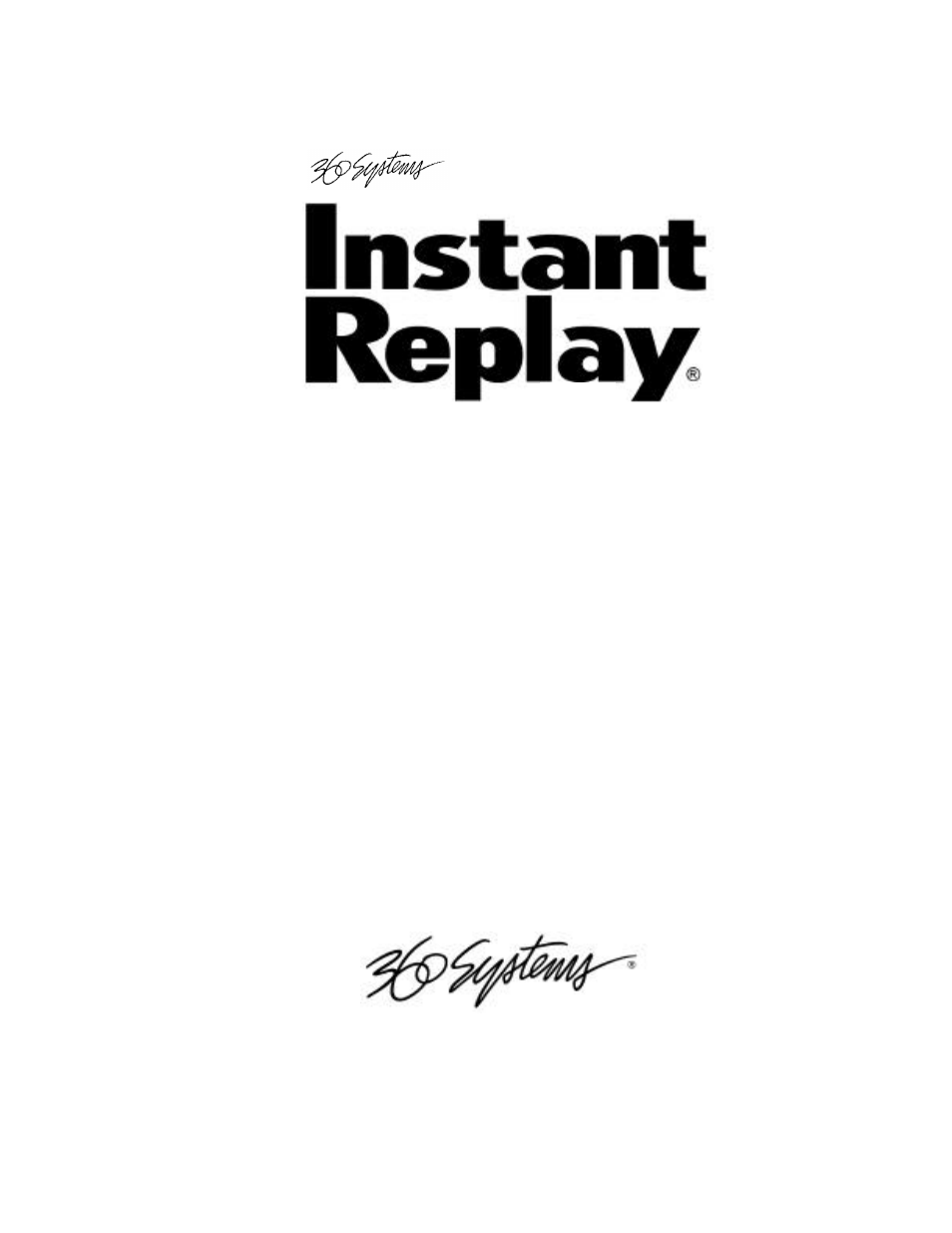 360 Systems Instant Replay DR-552 User Manual | 52 pages