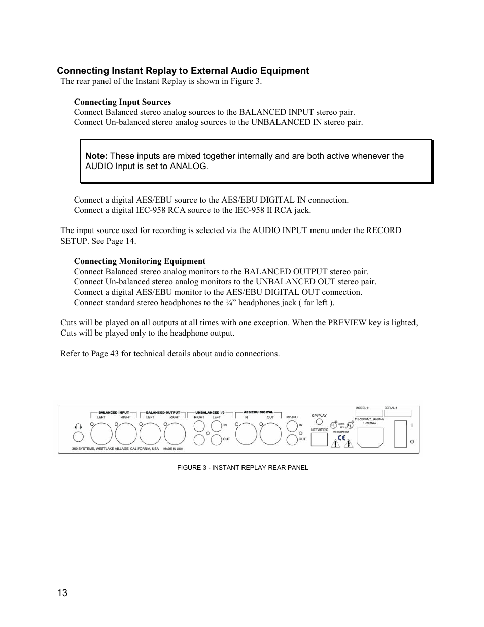 360 Systems Instant Replay 2 User Manual | Page 13 / 47