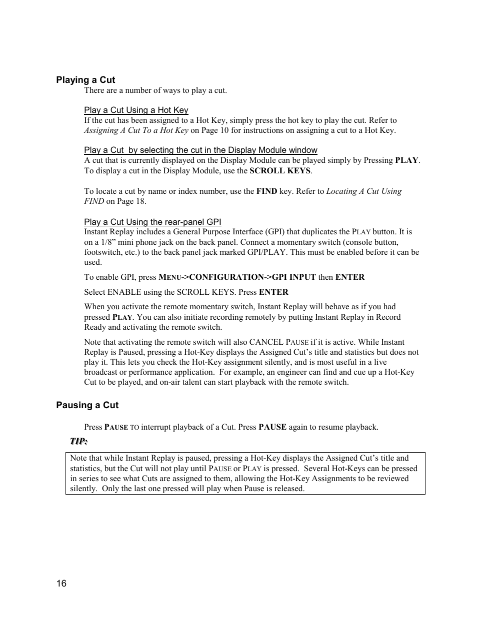 360 Systems Instant Replay 2 User Manual | Page 16 / 47