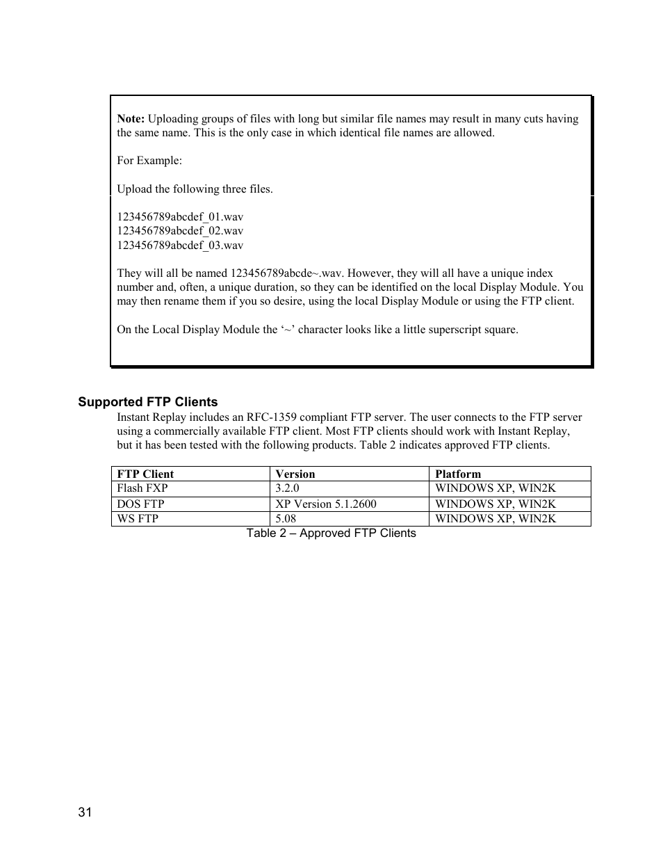360 Systems Instant Replay 2 User Manual | Page 31 / 47