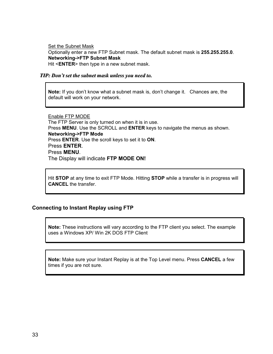 360 Systems Instant Replay 2 User Manual | Page 33 / 47
