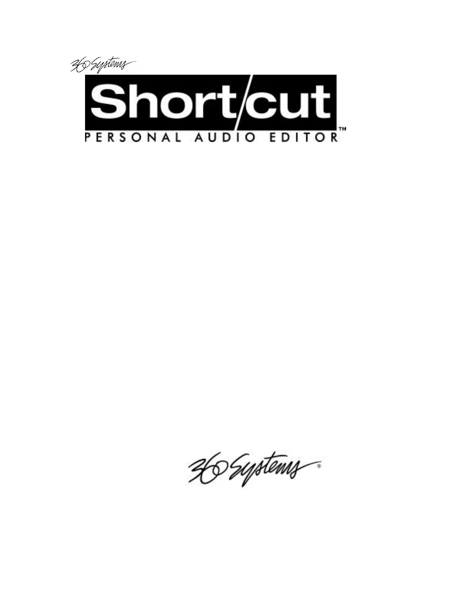 Owner's manual | 360 Systems Short/Cut Editor User Manual | Page 3 / 94