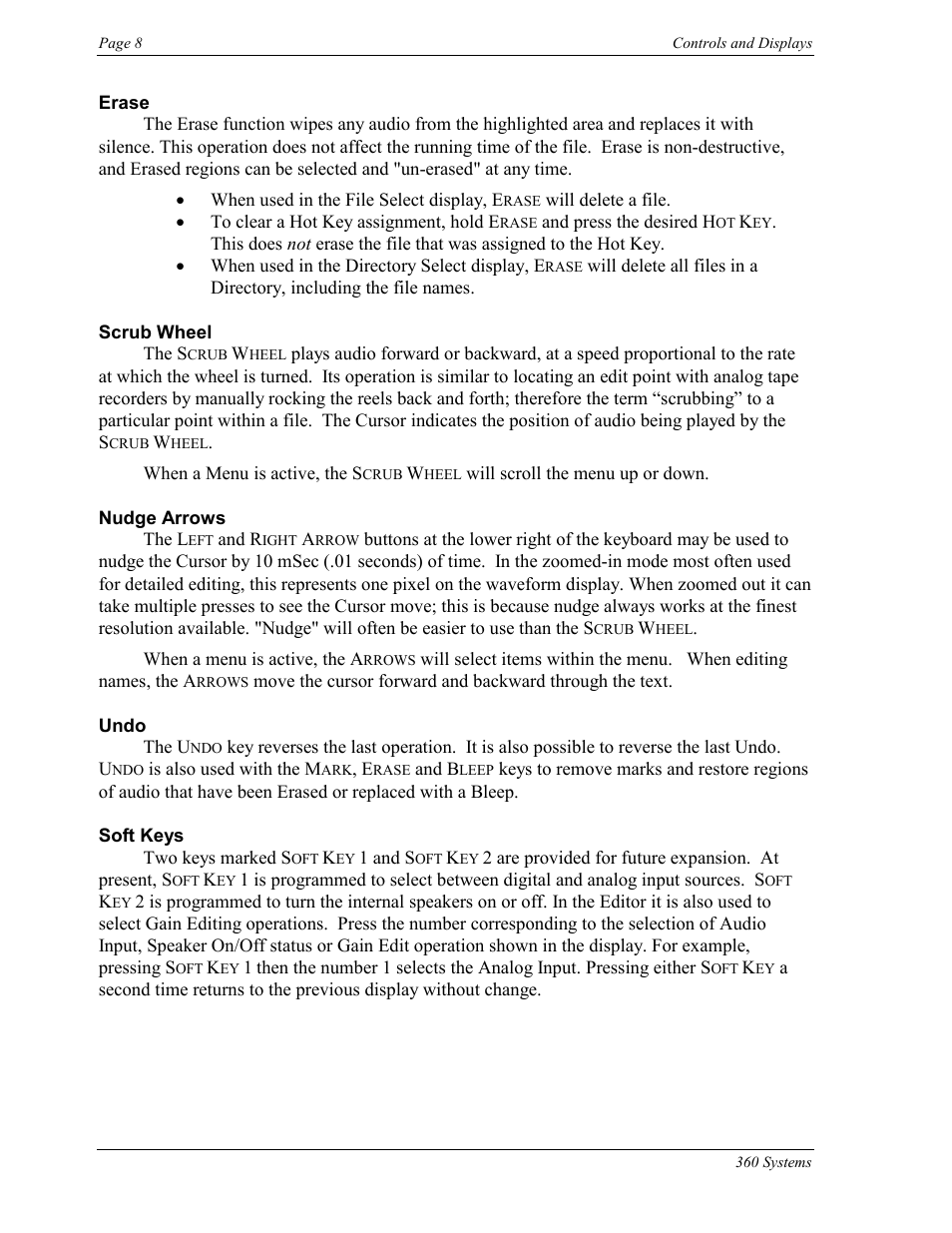 360 Systems Short/Cut Editor User Manual | Page 16 / 84