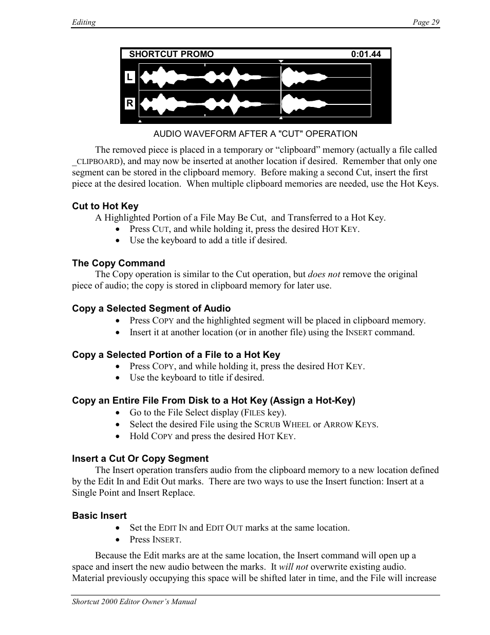 360 Systems Short/Cut Editor User Manual | Page 37 / 84
