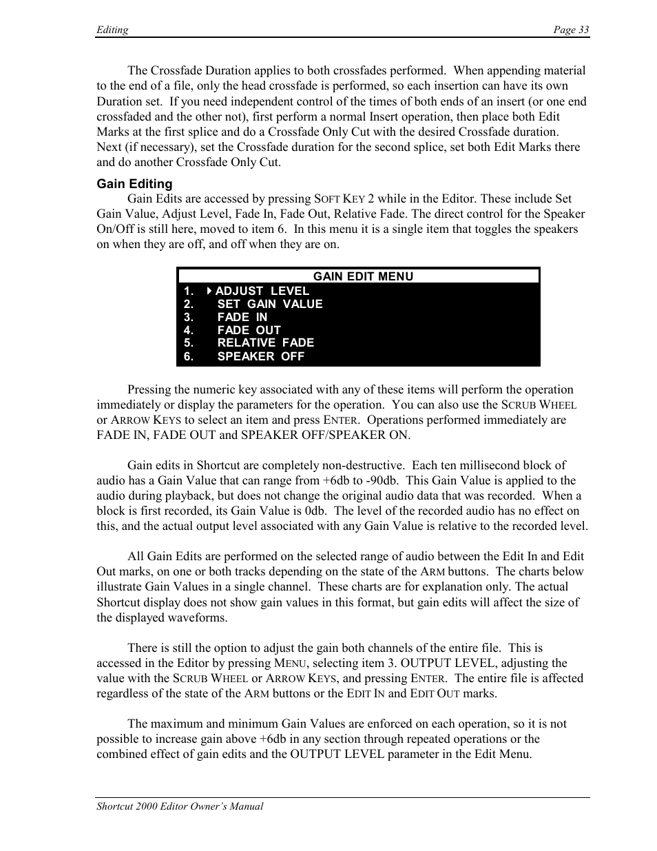 360 Systems Short/Cut Editor User Manual | Page 41 / 84