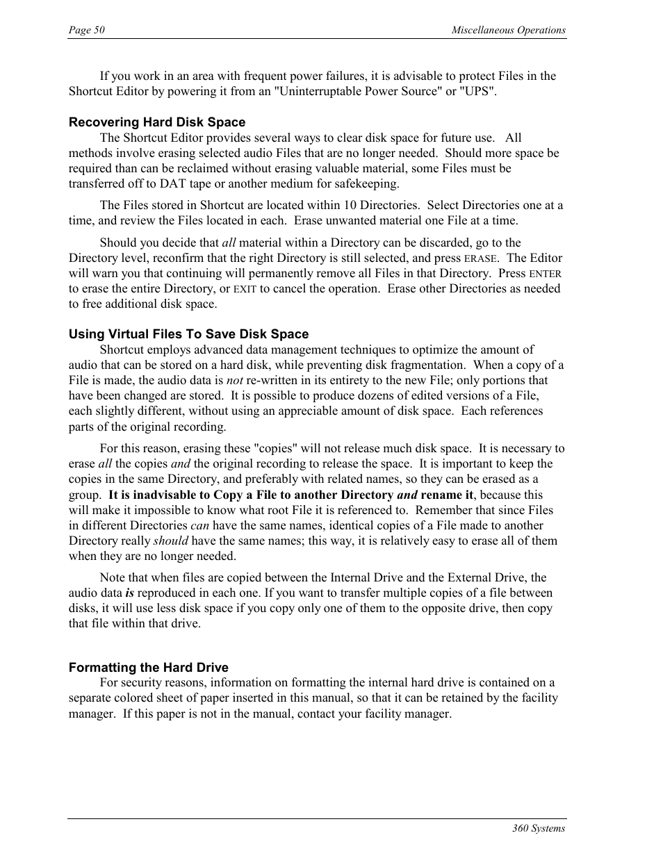 360 Systems Short/Cut Editor User Manual | Page 58 / 84