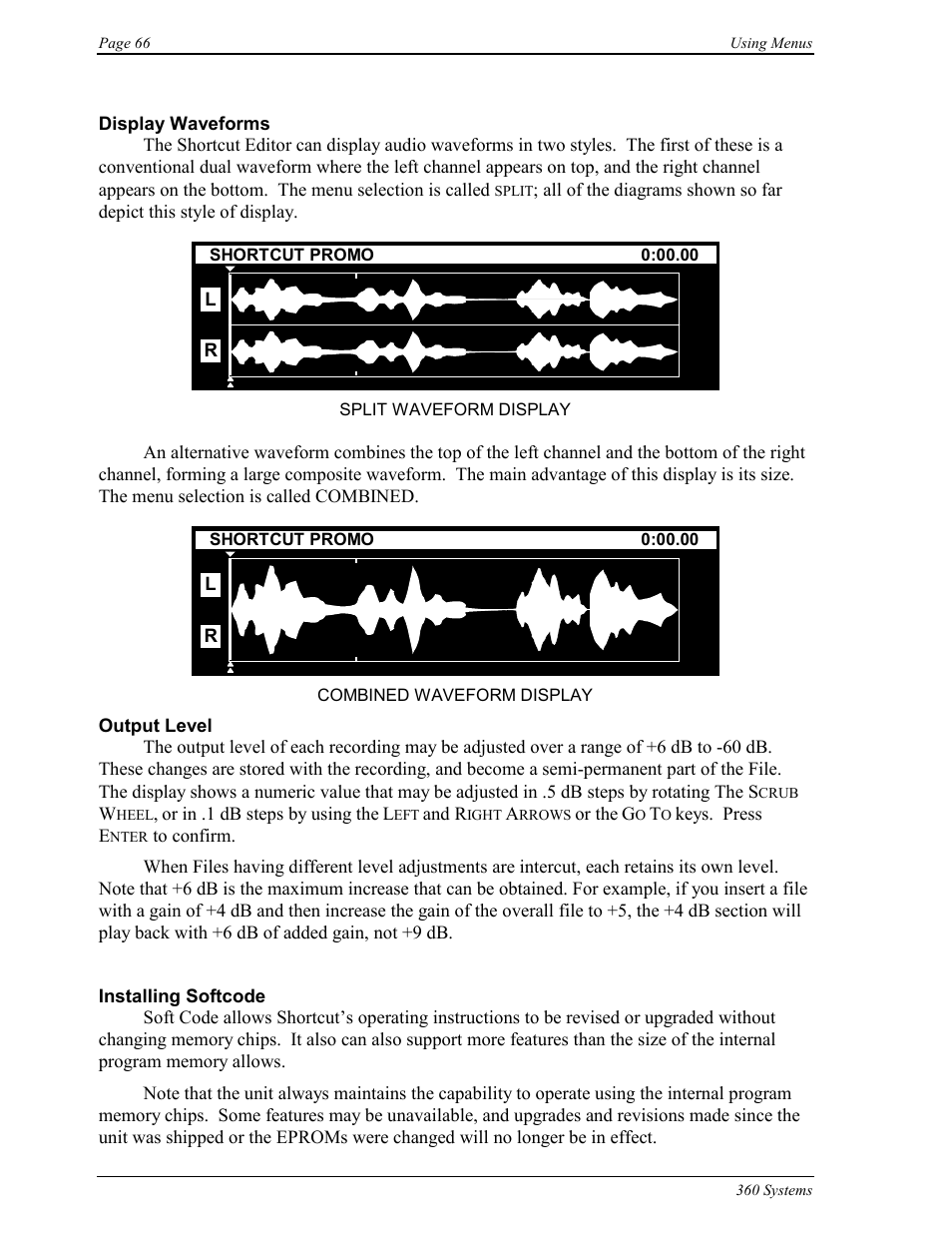 360 Systems Short/Cut Editor User Manual | Page 74 / 84