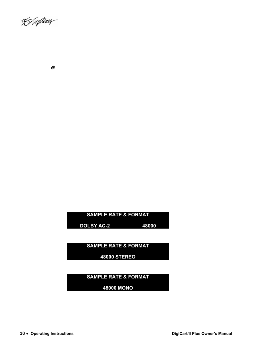 360 Systems DigiCart/II Plus User Manual | Page 42 / 109