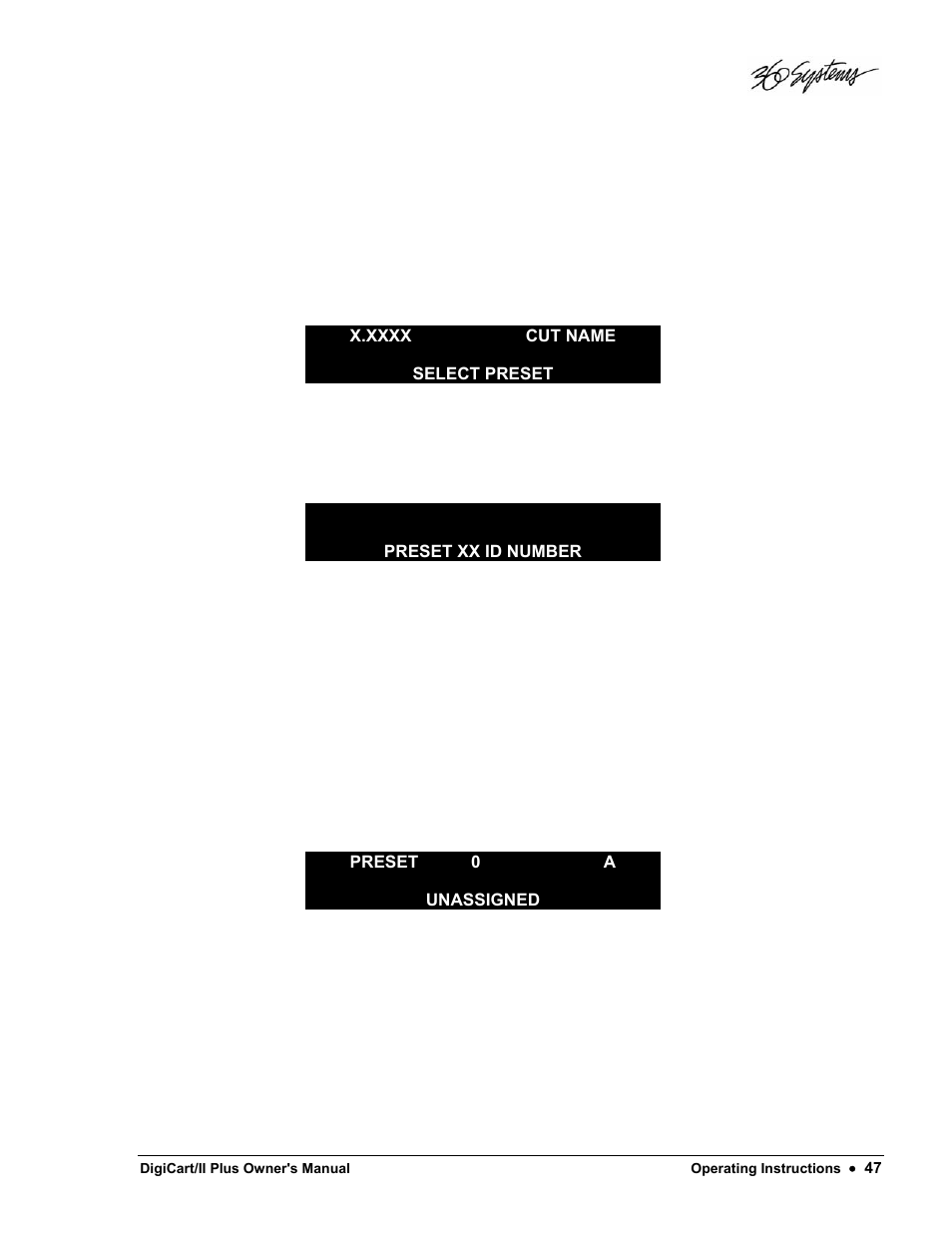 360 Systems DigiCart/II Plus User Manual | Page 59 / 109