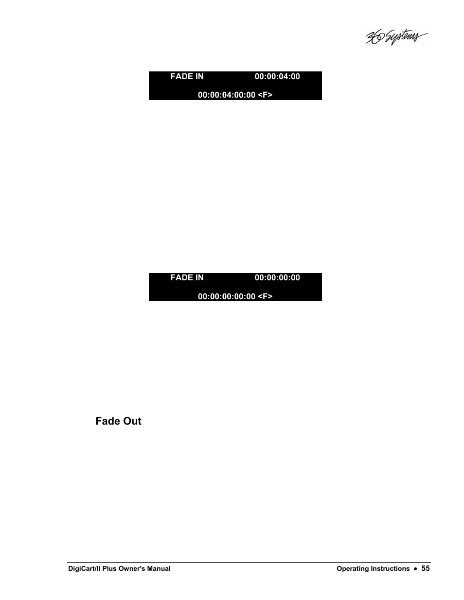 Fade out | 360 Systems DigiCart/II Plus User Manual | Page 67 / 109