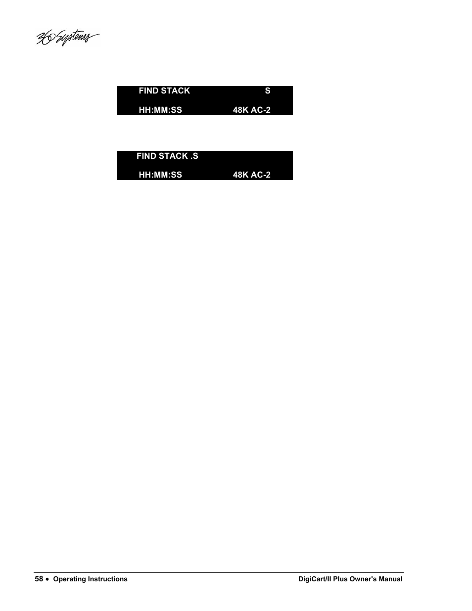 360 Systems DigiCart/II Plus User Manual | Page 70 / 109