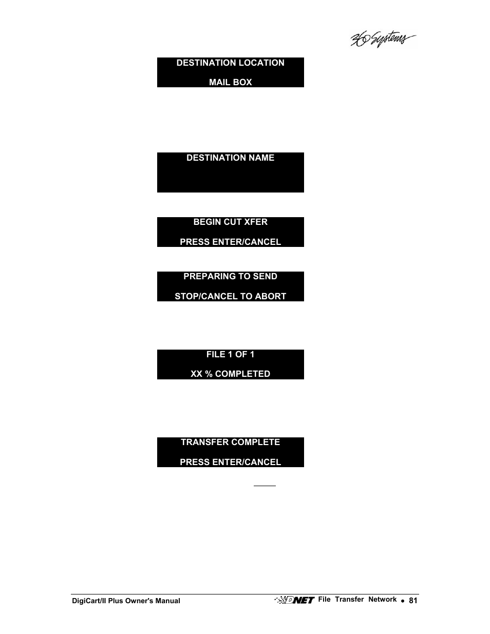 360 Systems DigiCart/II Plus User Manual | Page 93 / 109