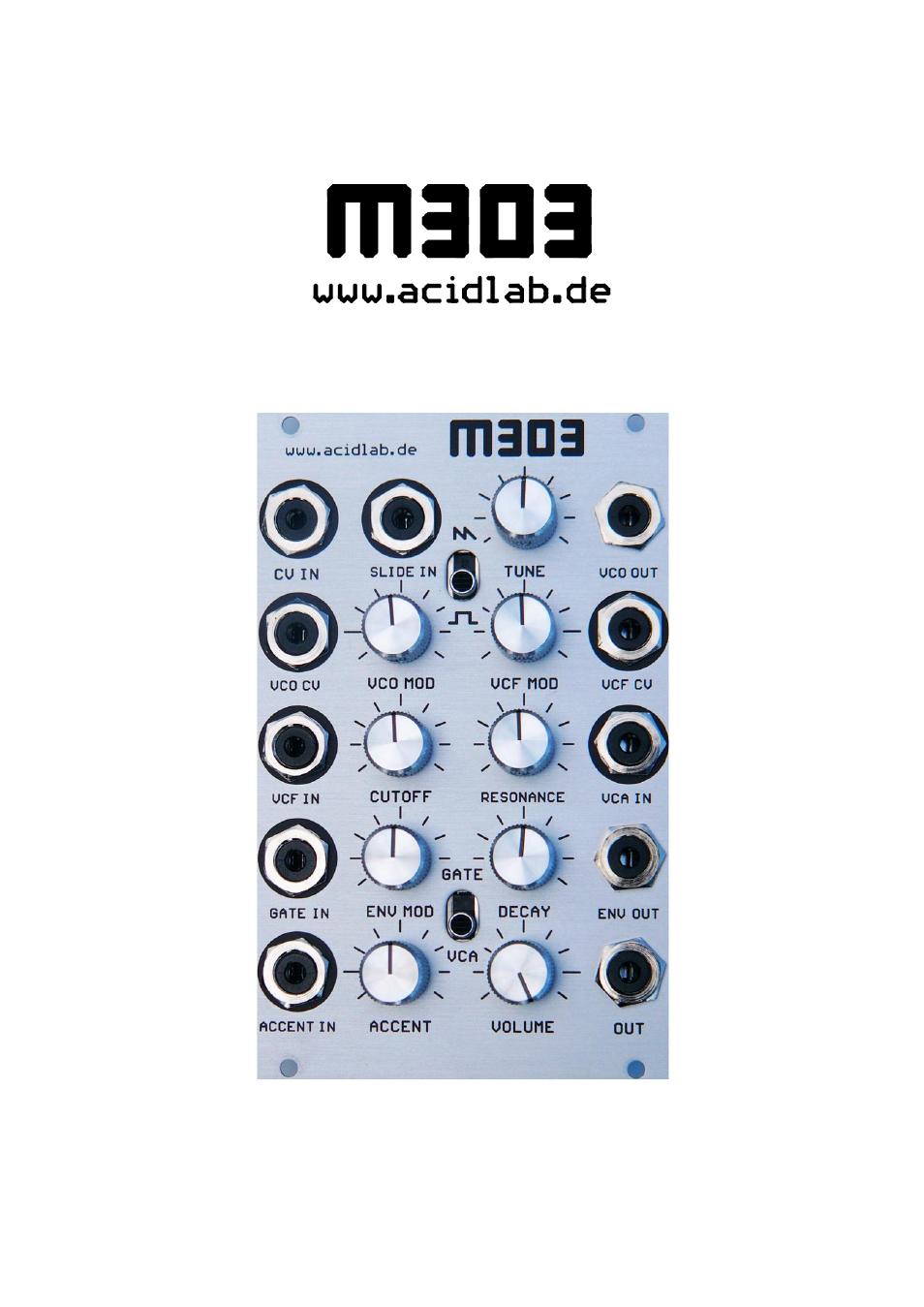 acidlab M303 User Manual | 7 pages