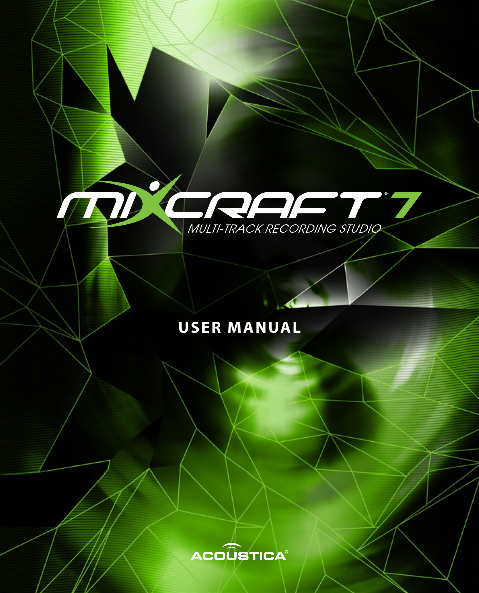 Acoustica Mixcraft 7 User Manual | 381 pages
