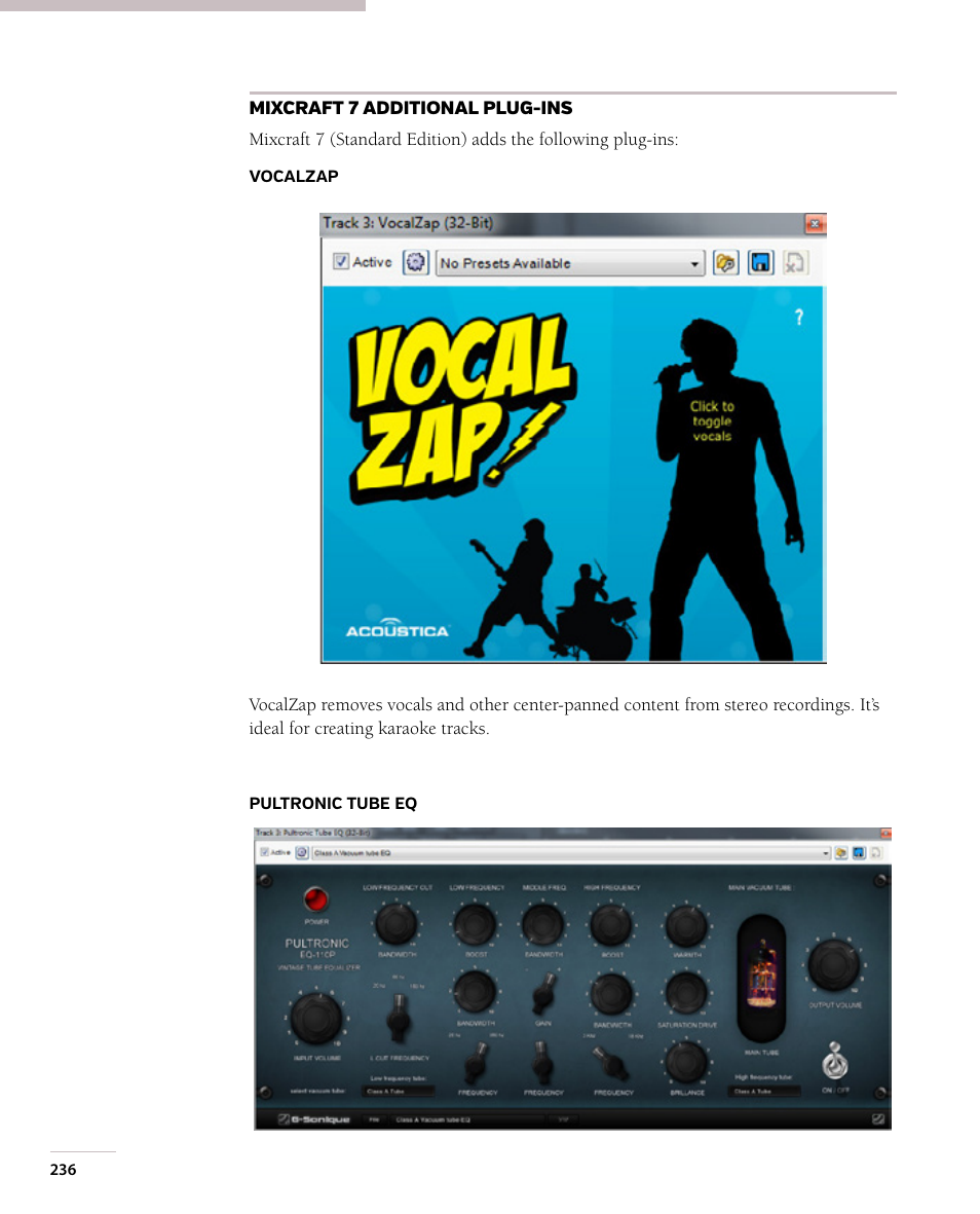 Acoustica Mixcraft 7 User Manual | Page 242 / 381