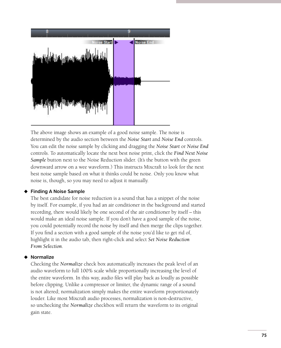 Acoustica Mixcraft 7 User Manual | Page 81 / 381