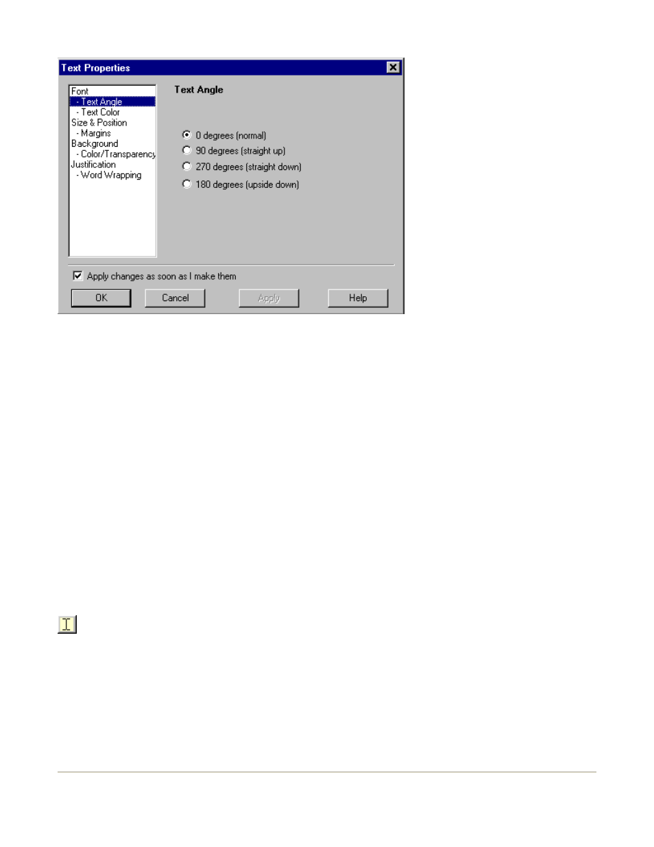 Text properties dialog "word wrapping" page | Acoustica CD/DVD Label Maker User Manual | Page 64 / 85
