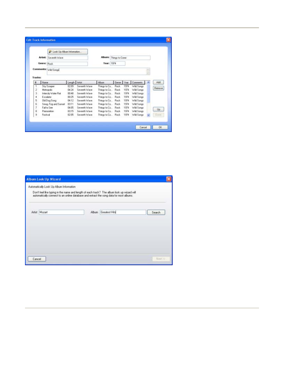 Split an mp3 file into multiple tracks | Acoustica Spin it Again User Manual | Page 6 / 39