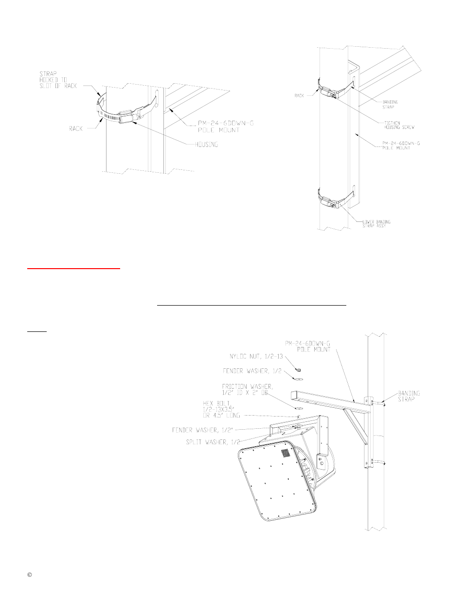 Install speaker mount | Adaptive Technologies PM-24-6DOWN-G User Manual | Page 3 / 3