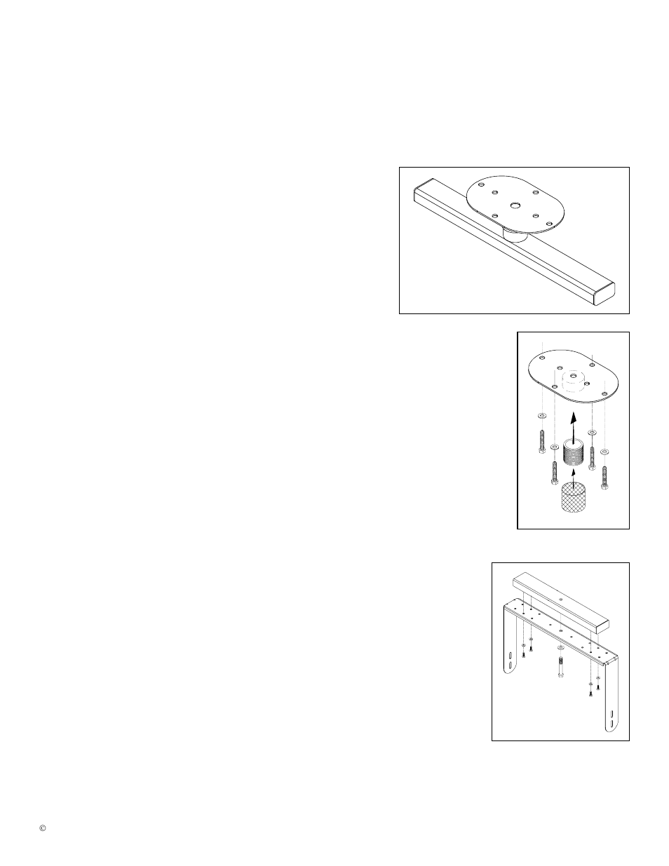 Sas-100-cm ceiling mount u-bracket application, Installation instructions | Adaptive Technologies SAS-100-CM User Manual | Page 3 / 4