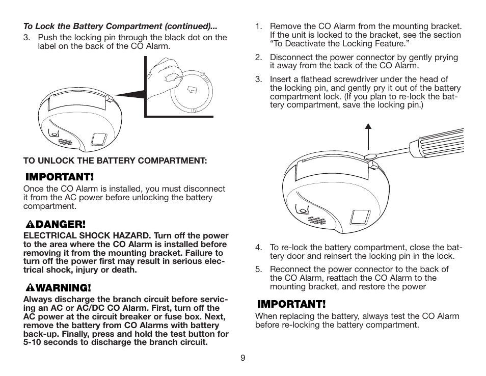 BRK electronic CO5120PDB User Manual | Page 11 / 30