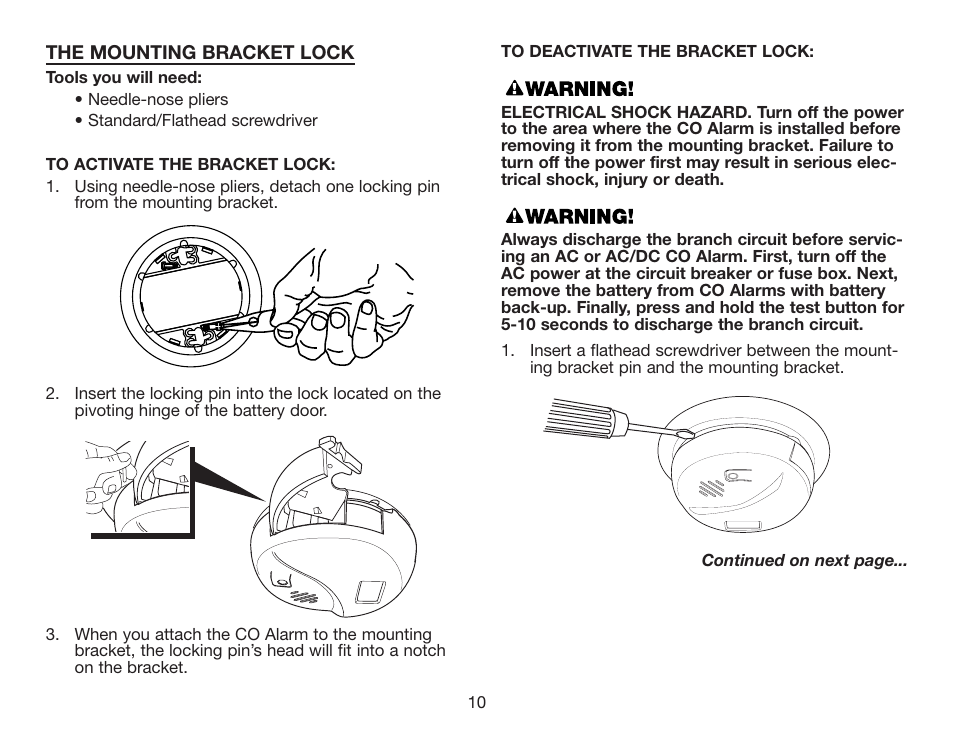 BRK electronic CO5120PDB User Manual | Page 12 / 30