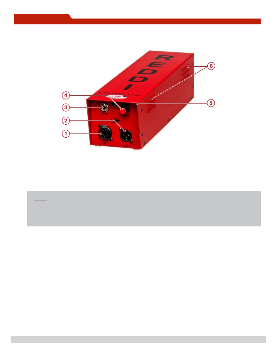 Functions, Front | A-Designs REDDI User Manual | Page 6 / 8