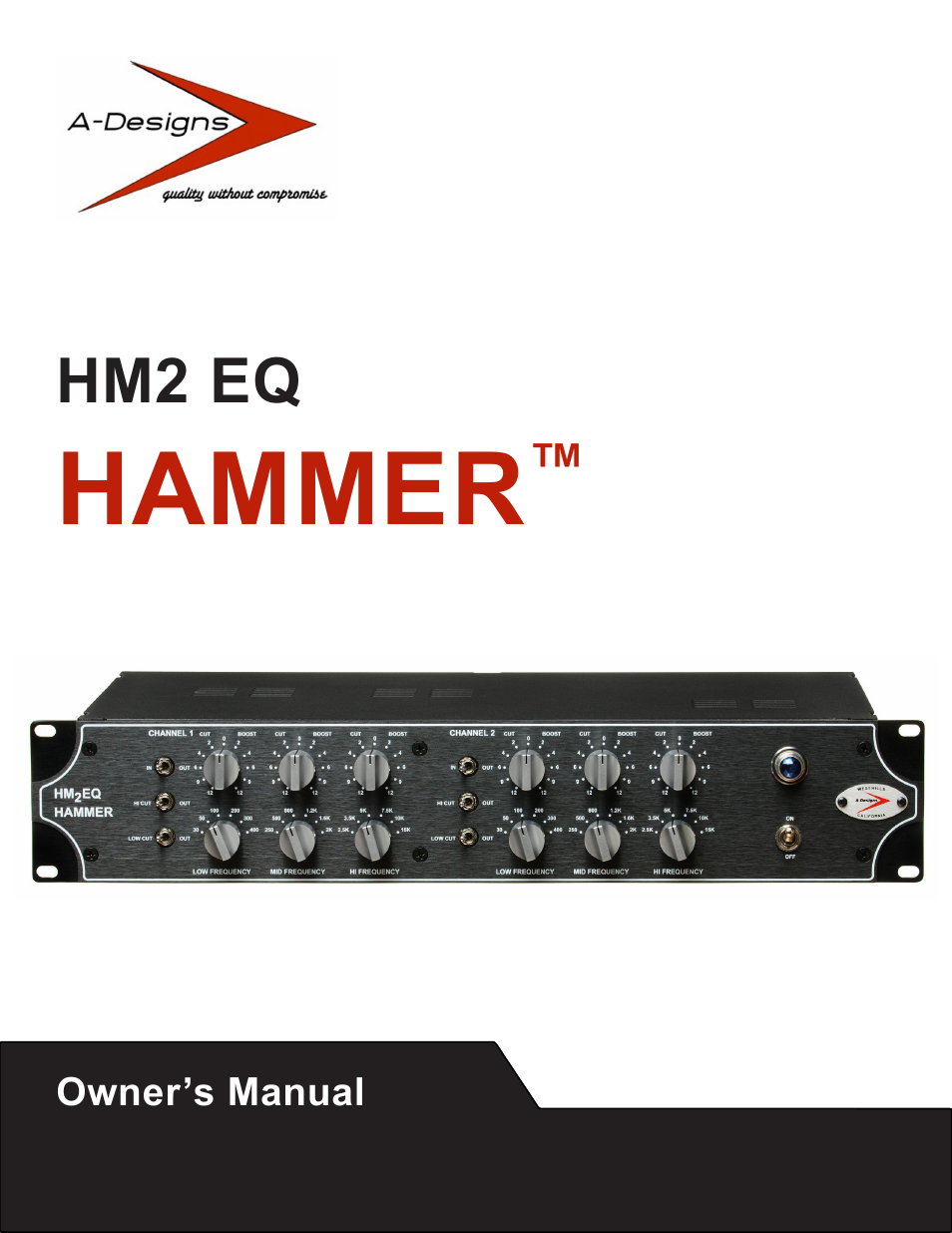 A-Designs HAMMER User Manual | 12 pages