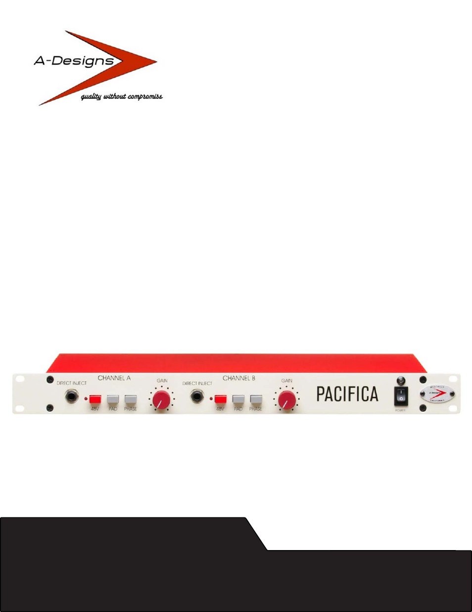 A-Designs PACIFICA User Manual | 8 pages