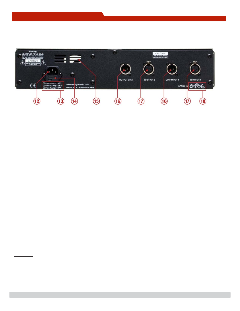 Functions (continued), Back | A-Designs MP-2A User Manual | Page 7 / 9