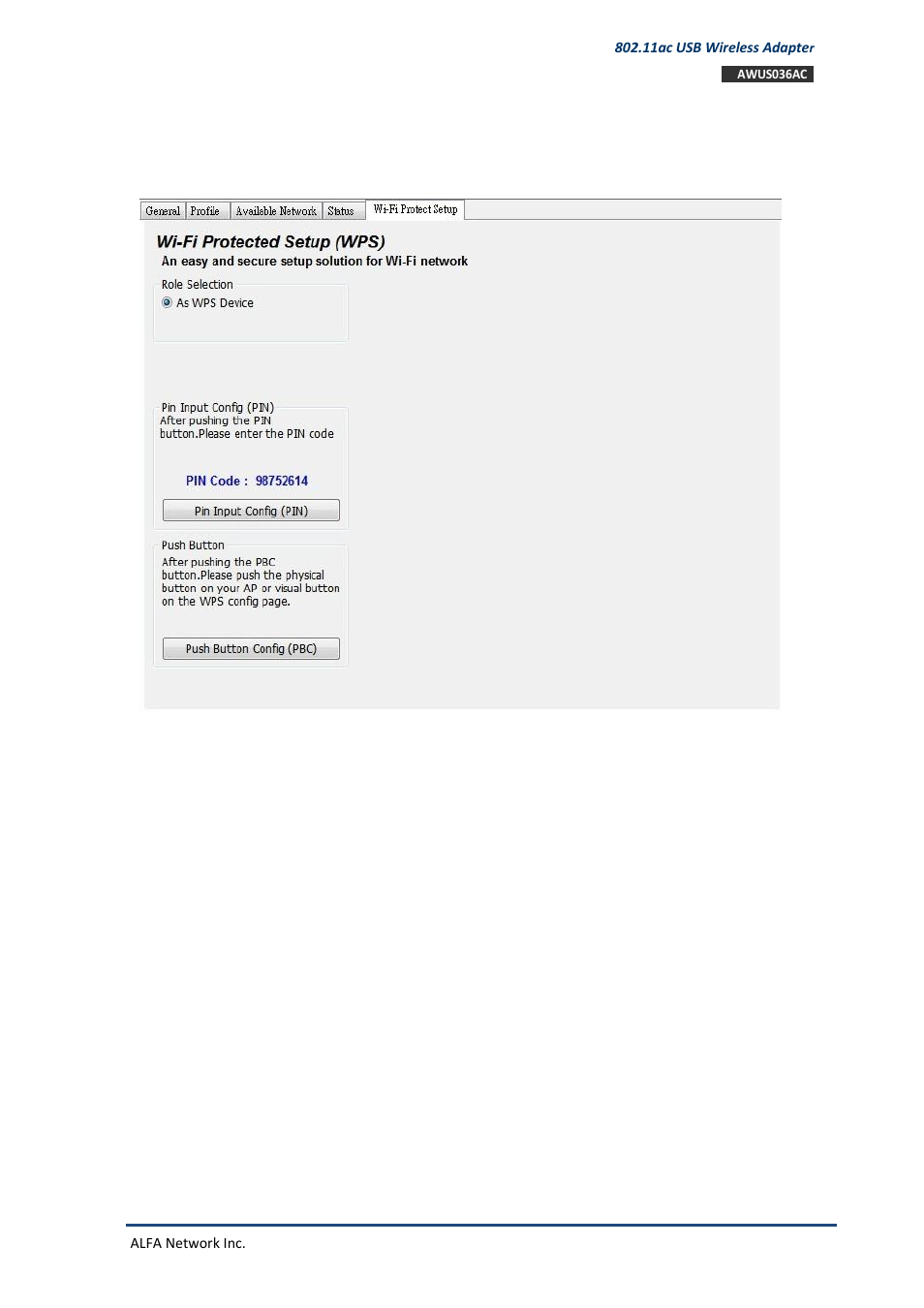 6 wi-fi protected setup | ALFA NETWORK AWUS036NHV User Manual | Page 15 / 19