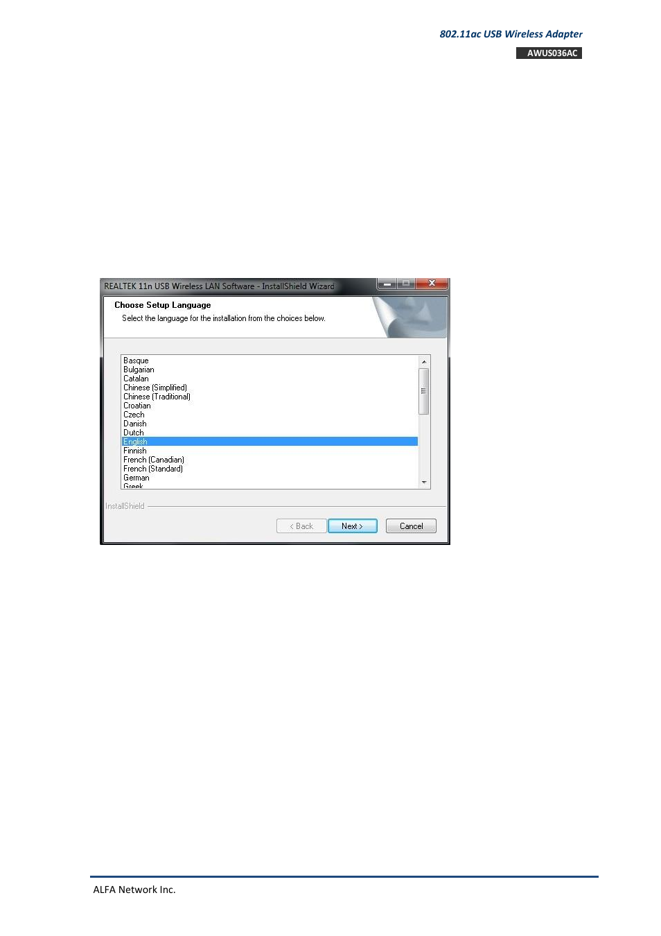 Driver installation, Windows 7, 1 windows 7 | ALFA NETWORK AWUS036NHV User Manual | Page 6 / 19